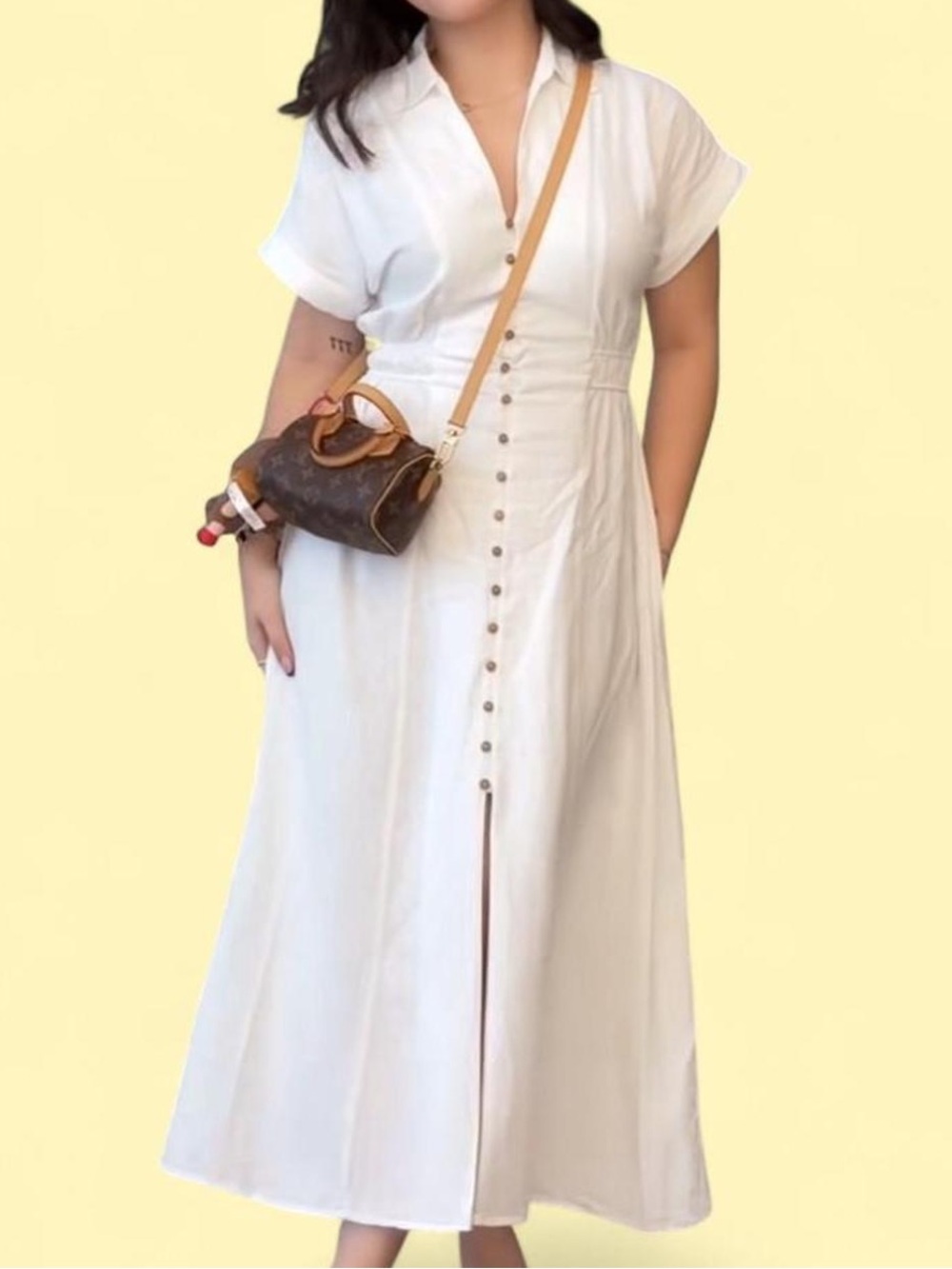 New with tags Zara Linen Button-Up Dress